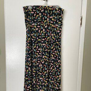 LulLaRoe floral maxi skirt, size large